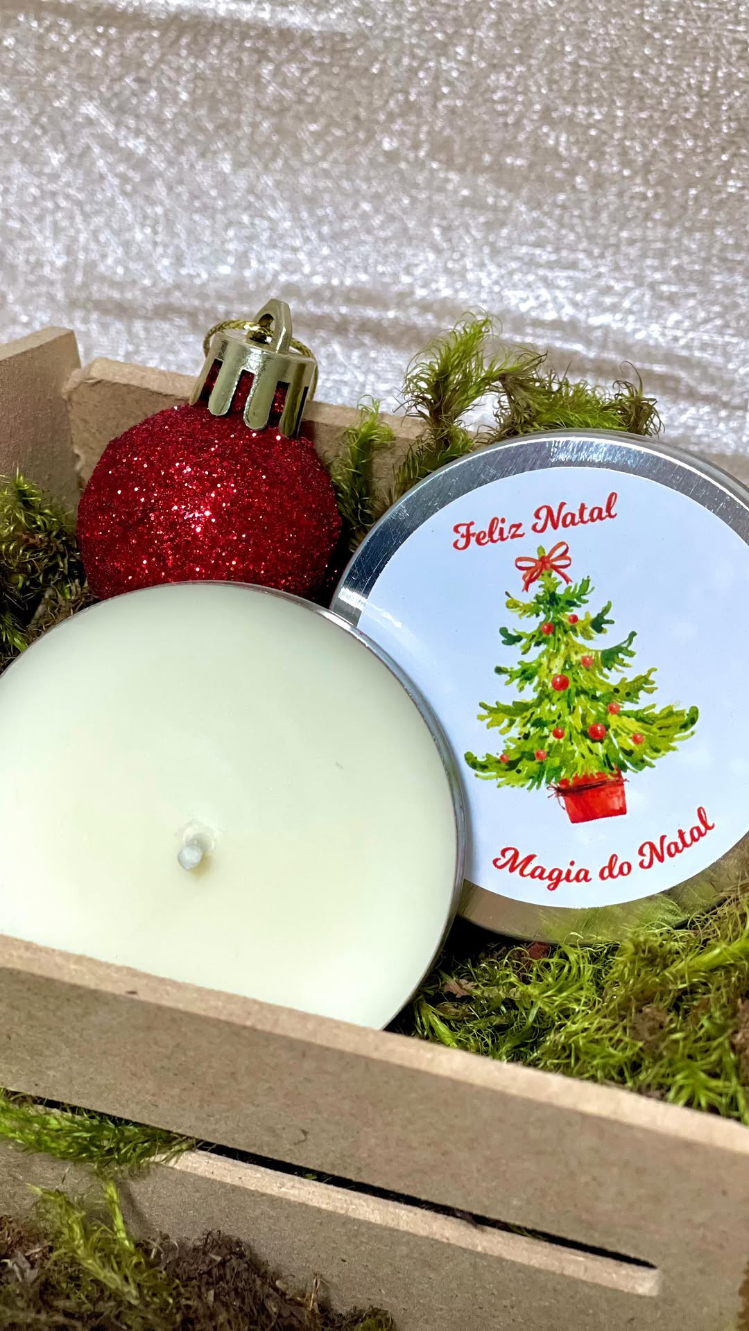 Mini Vela Aromática na Latinha - Contém Luz